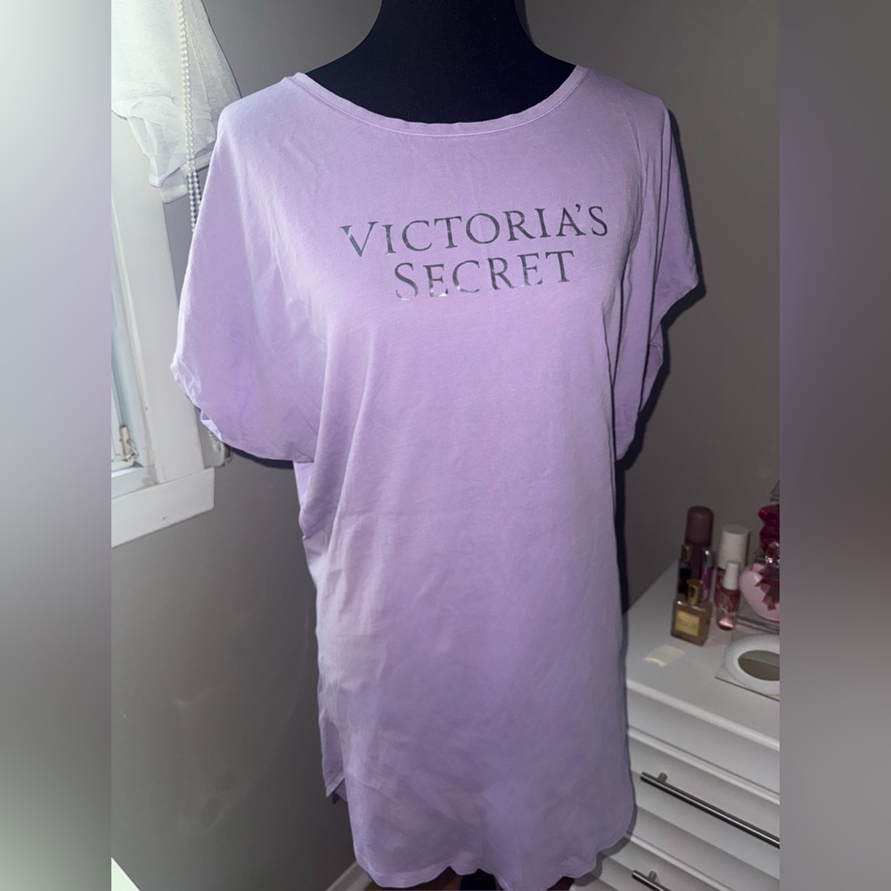 VICTORIA'S SECRET Cotton Oversized Sleep Tee Pyjama | SIZE XS/S